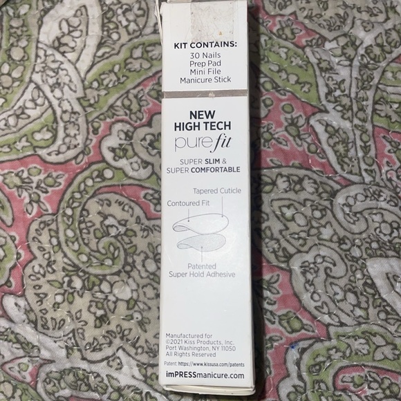 Bnib imPress Press-on nails, short length, 30 nails kit grey/marble color - Picture 5 of 6